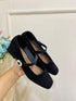 Ladies Casual Close Toe Buckle Low Block Heel